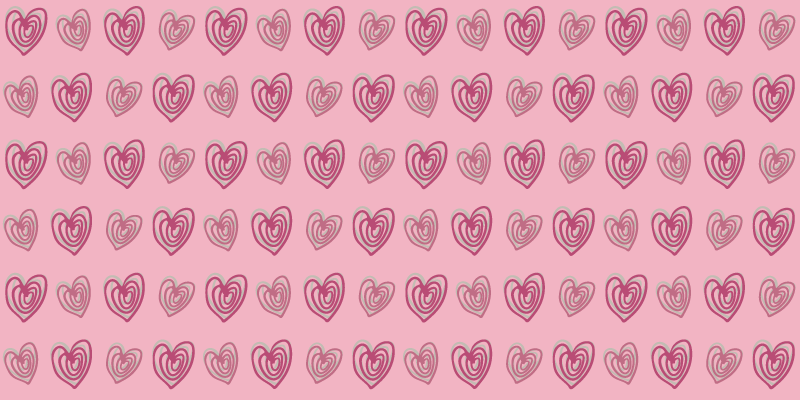 Rózsaszín szívmintás vinil szőnyeg másoknak - TenStickers