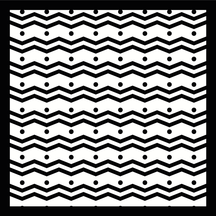 Zigzag koncepció vinil szőnyeg csíkos - TenStickers