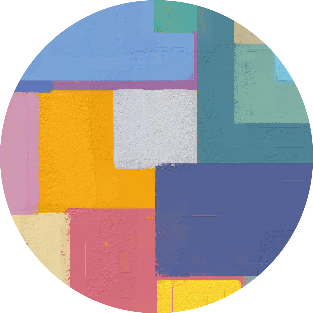 Élénk geometriai alakzatok vinil szőnyeghez - TenStickers