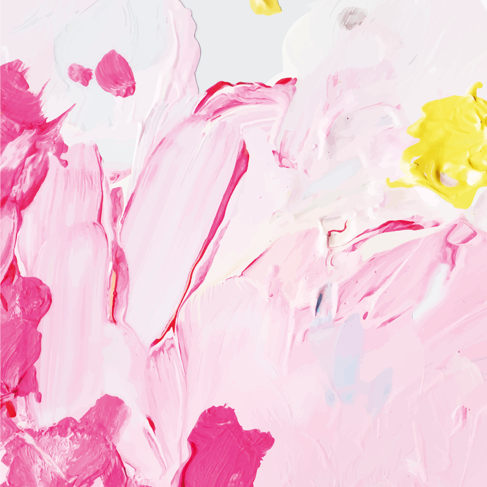 Absztrakt ecsetvonások vinil szőnyeg tiniknek - TenStickers