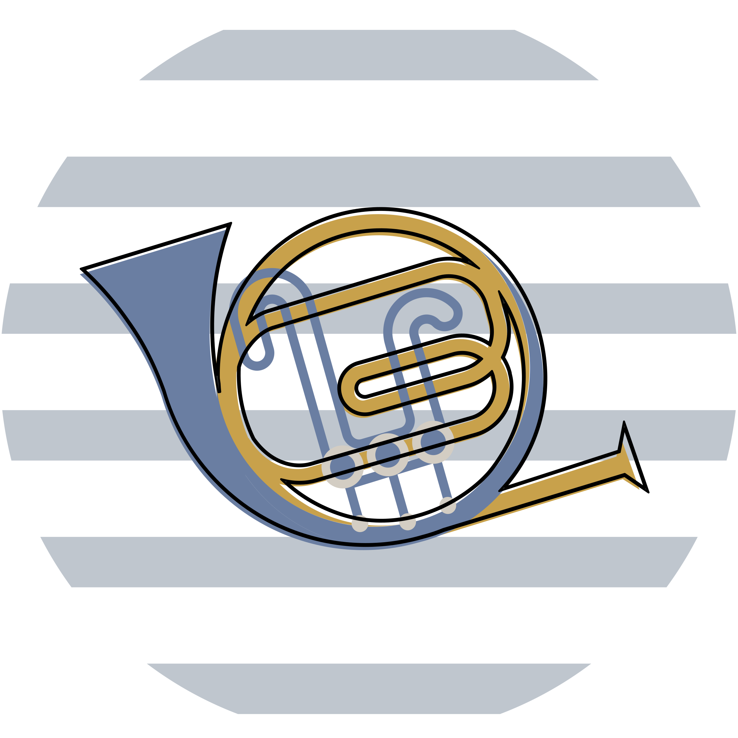 Zenei kürt tervezés Vinil szőnyeg kör alakú - TenStickers