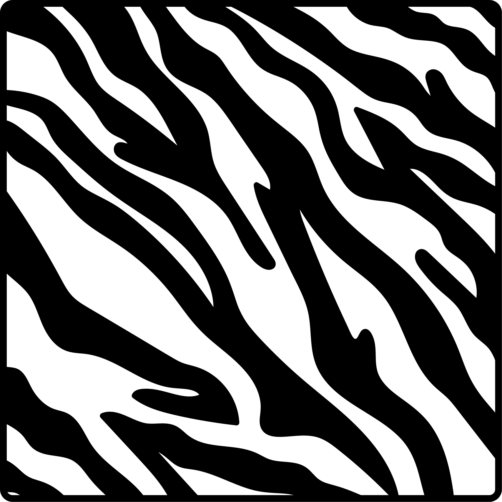 Vinil szőnyeg állatnyomat zebra mintával - TenStickers