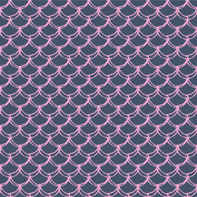 Sellő csempe mintás téglalap alakú szőnyeg - TenStickers