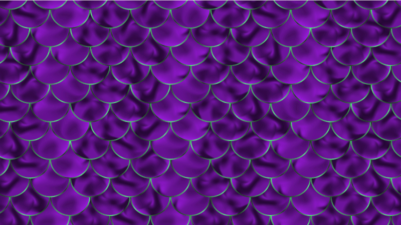 Sellő mérleg hal squama téglalap alakú szőnyeg - TenStickers