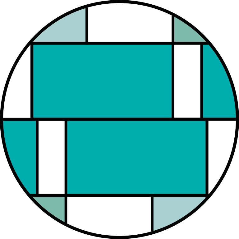 Geometrikus türkiz motívum vinil szőnyeg modern - TenStickers