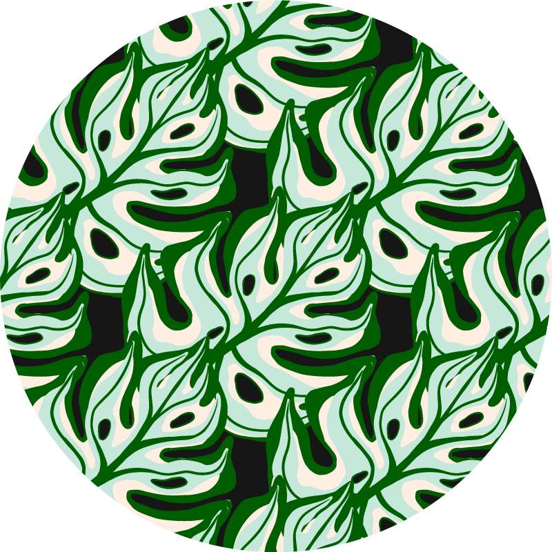 Vinil szőnyeg természet trópusi levél elemekkel - TenStickers