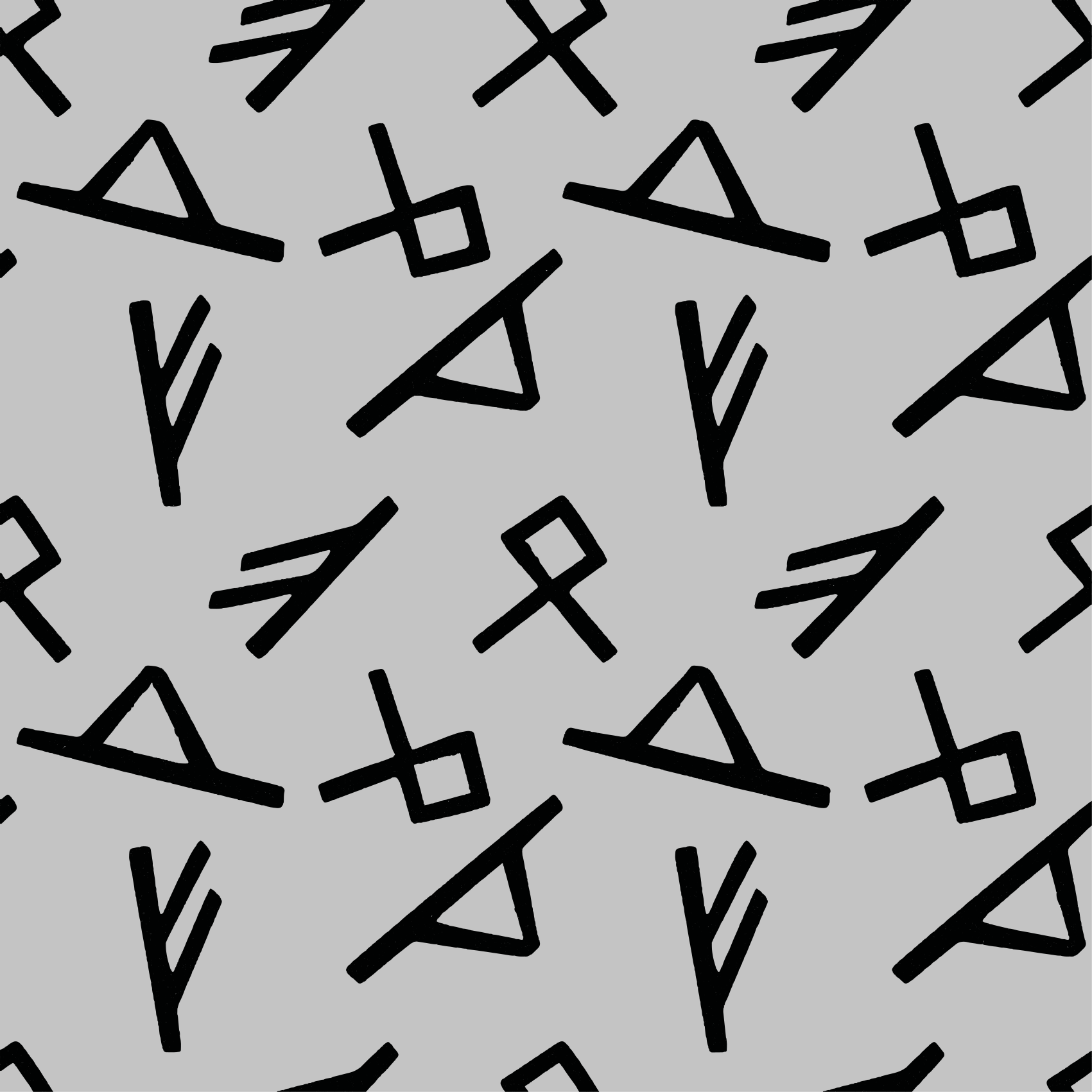 Stílusos fekete formák vinil szőnyeg geometriai - TenStickers