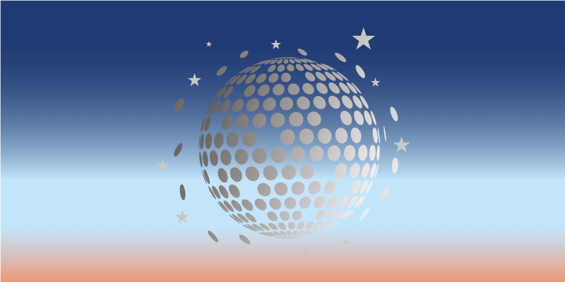 égi gömb kialakítás vinil szőnyeg csillagok - TenStickers