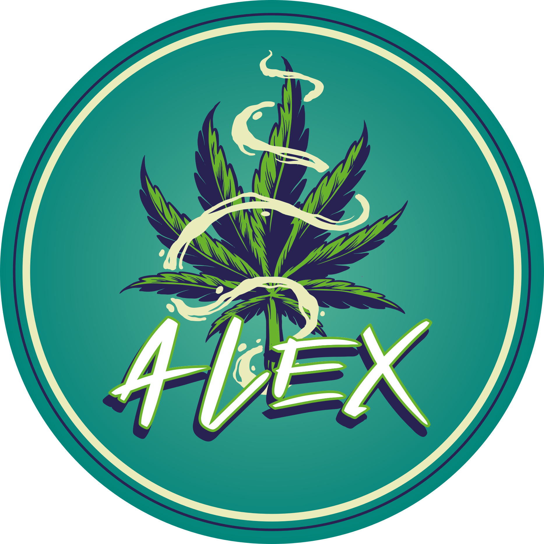 Névkör vinil szőnyeg tinik - TenStickers