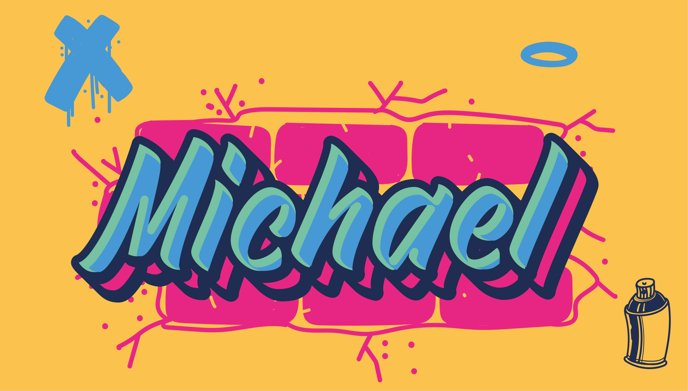 Graffiti egyedi név vinil szőnyeg mások - TenStickers