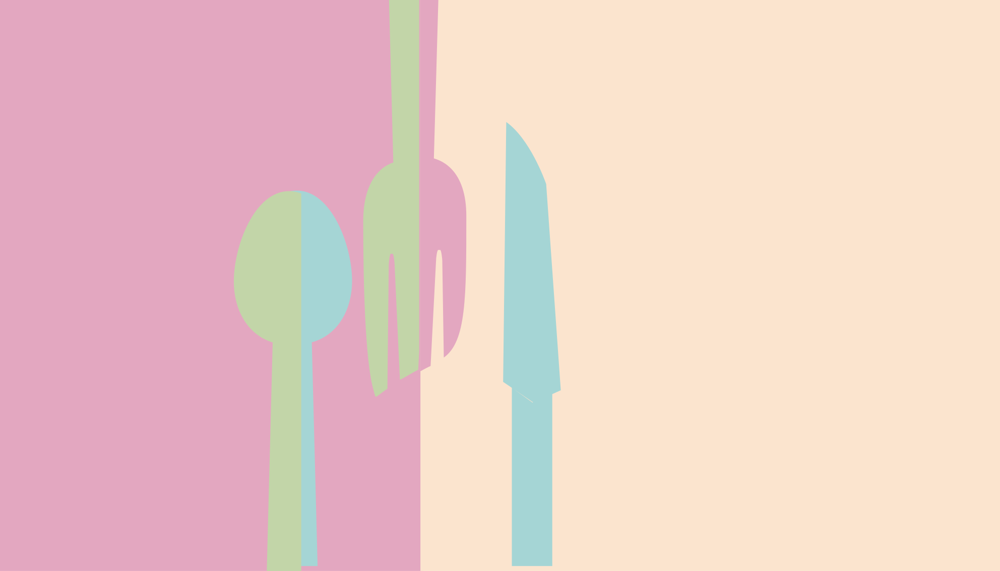 Pasztell színű edények konyhai padlólapok - TenStickers