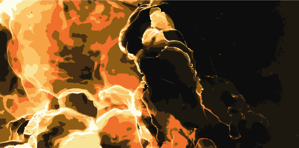 Tüzes hatás Márvány vinil szőnyeg - TenStickers