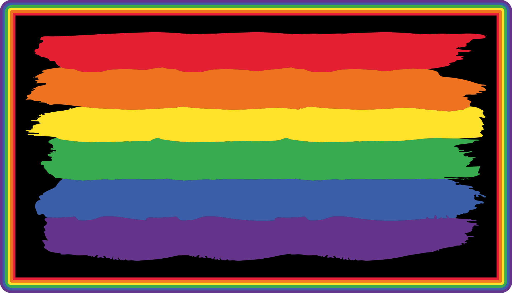 Színes szivárványcsíkok vinil szőnyeg csíkos - TenStickers