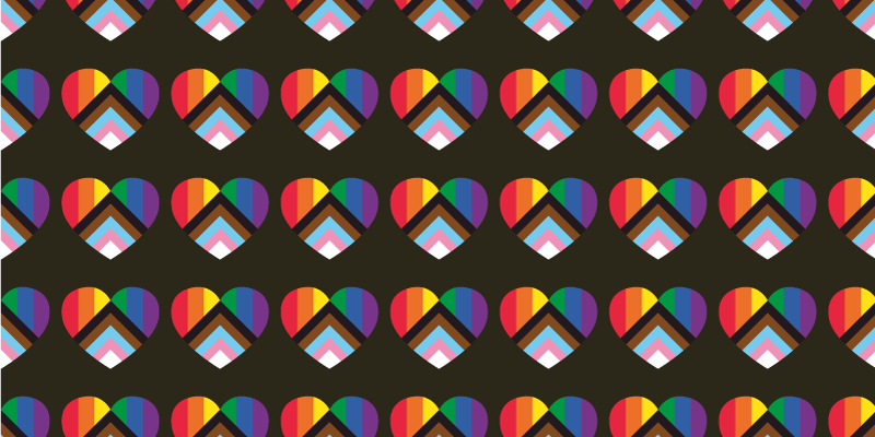 Színes szívmintás vinil szőnyeg tiniknek - TenStickers