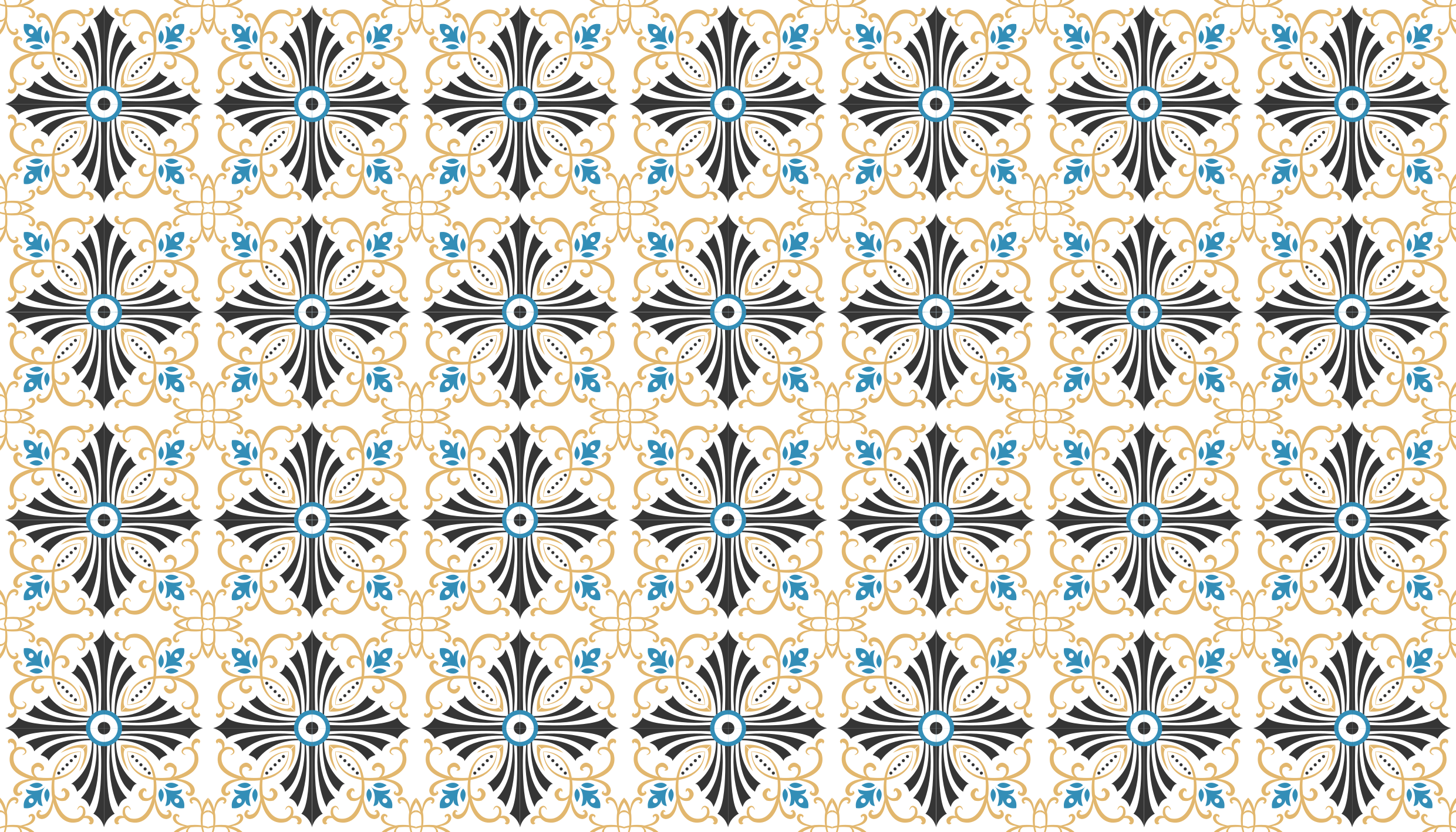 Elegáns mozaik stílus vinil szőnyeg mozaik - TenStickers