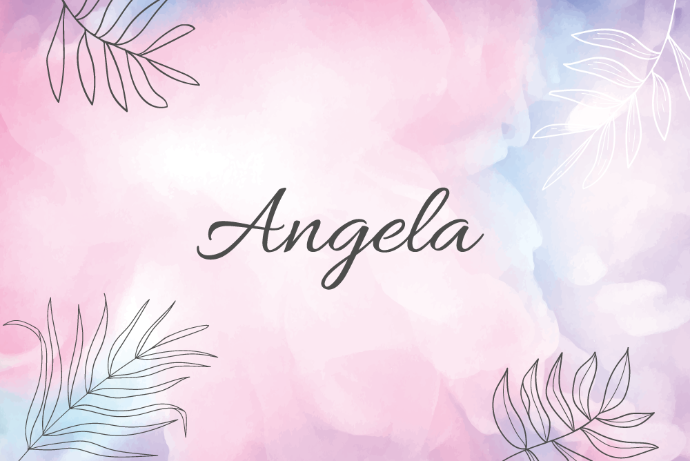 Virágos egyedi név vinil szőnyeg hálószoba - TenStickers