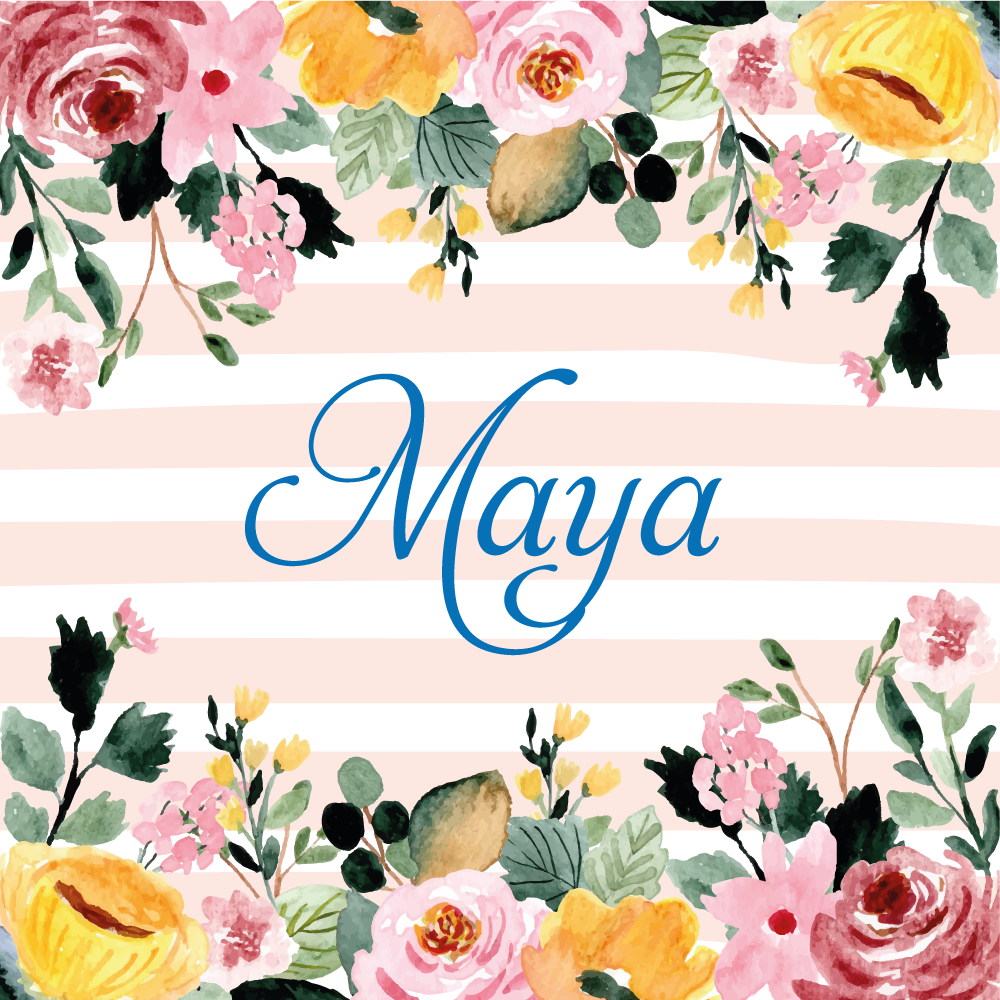 Virágos személyre szabás vinil szőnyeg hálószoba - TenStickers