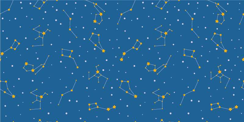 égi éjszakai égbolt vinil szőnyeg csillagok - TenStickers