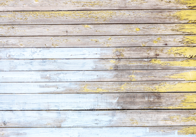 Deszkák fehér fa hatású vinil szőnyegre festve - TenStickers