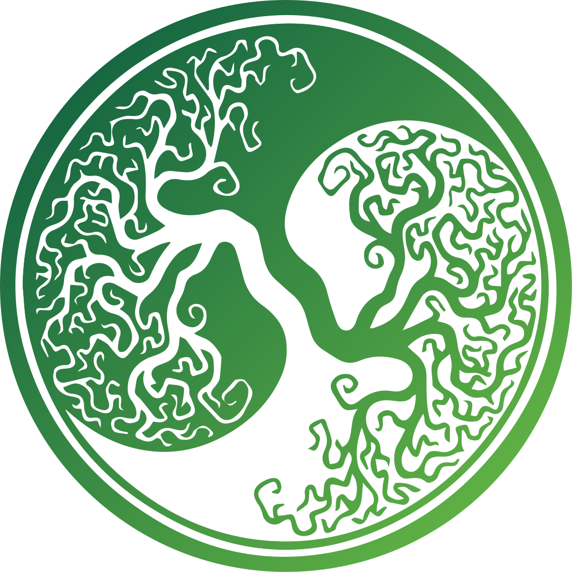 Bonyolult fa design vinil szőnyeg természet - TenStickers