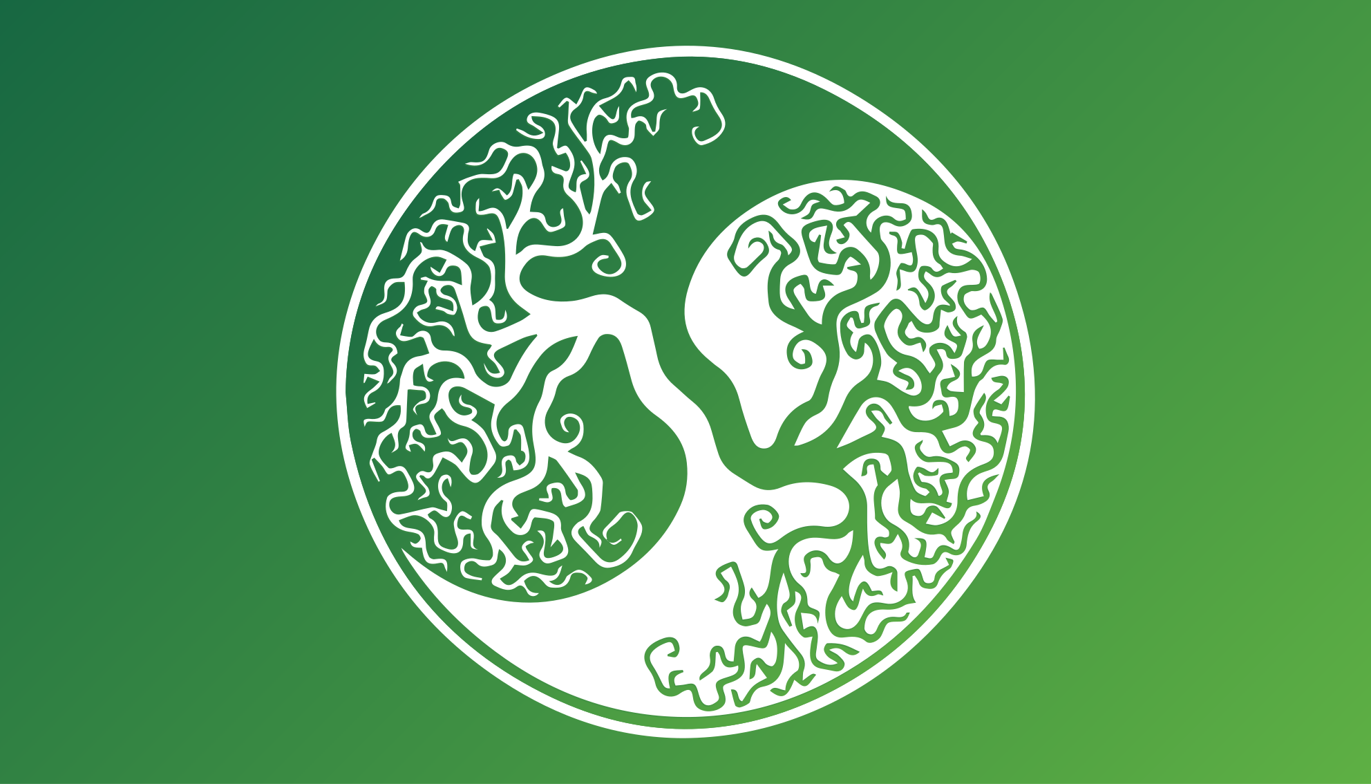 Eredeti yin yang életfa négyszögletes szőnyeg - TenStickers