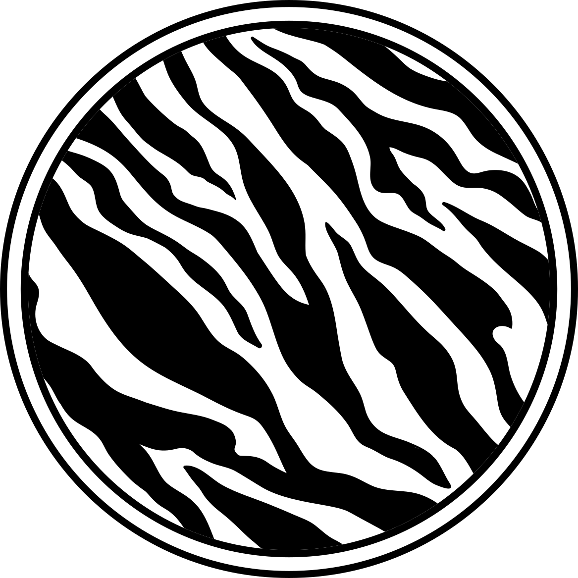 Elegáns zebra vonalak vinil szőnyeg állatnyomat - TenStickers