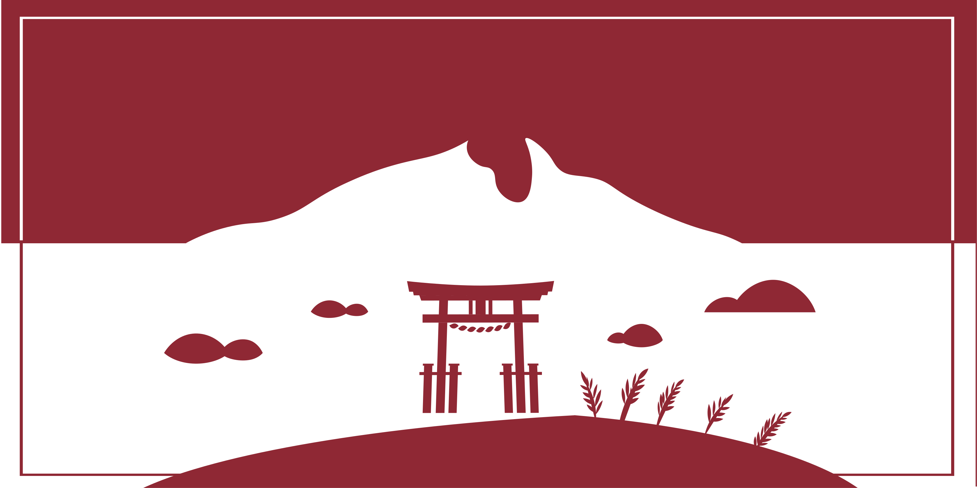 Japán táj vinil szőnyeg világtérkép - TenStickers