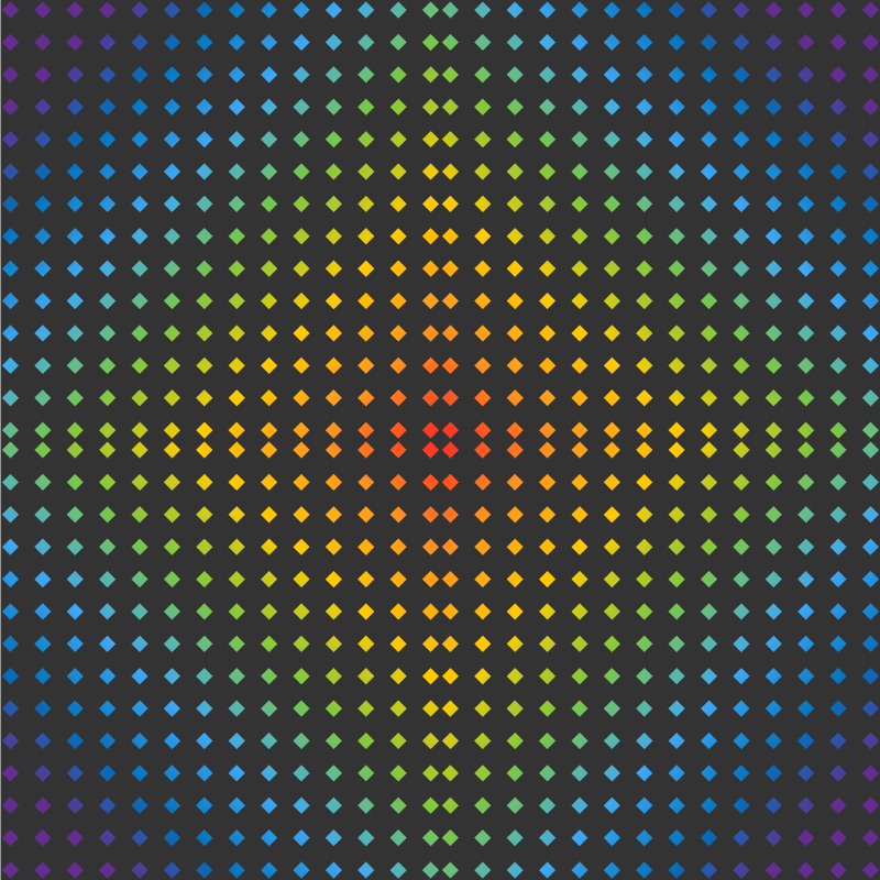 Szivárványos gyémánt design vinil szőnyeg tinik - TenStickers