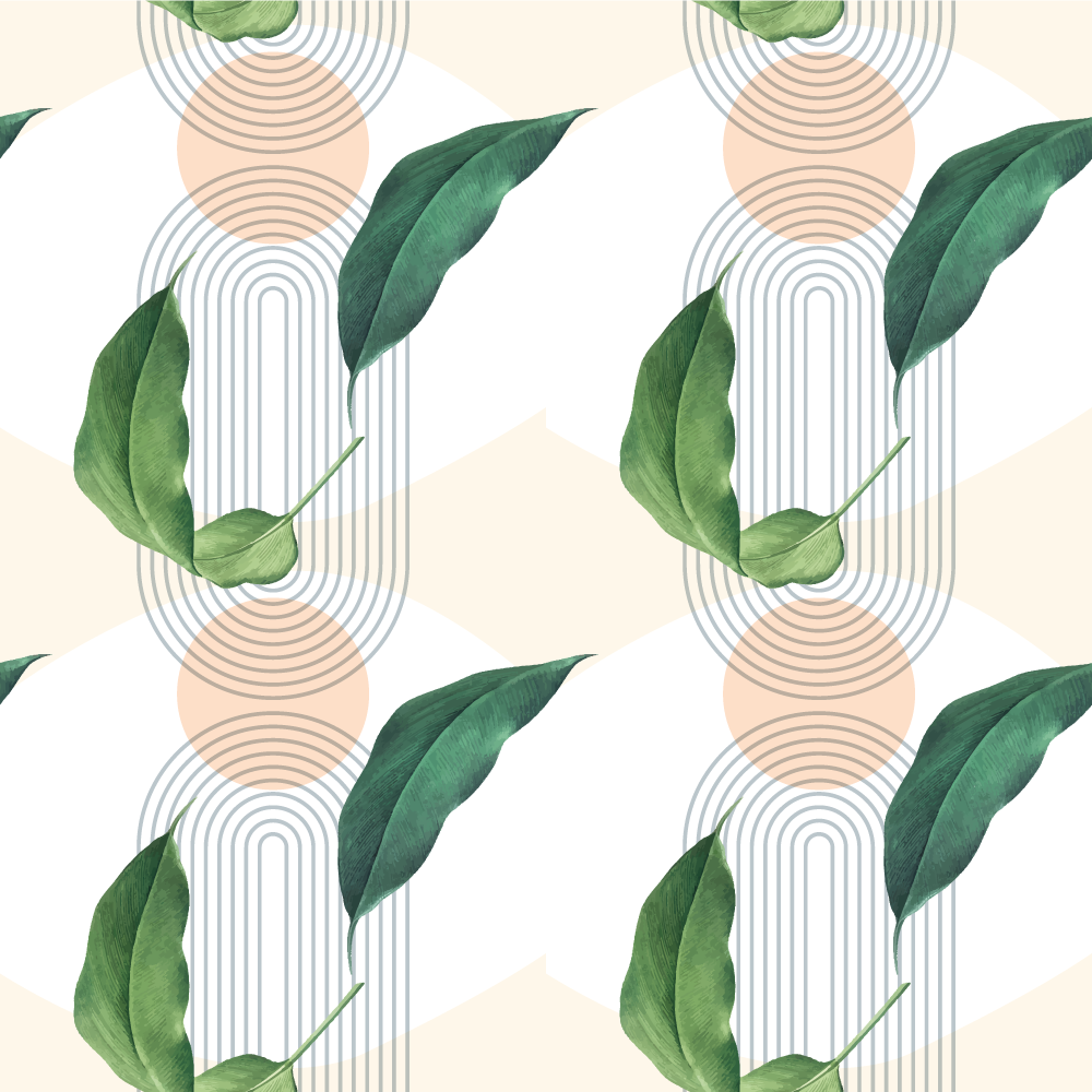 Leveles geometrikus minták vinil szőnyeg természet - TenStickers