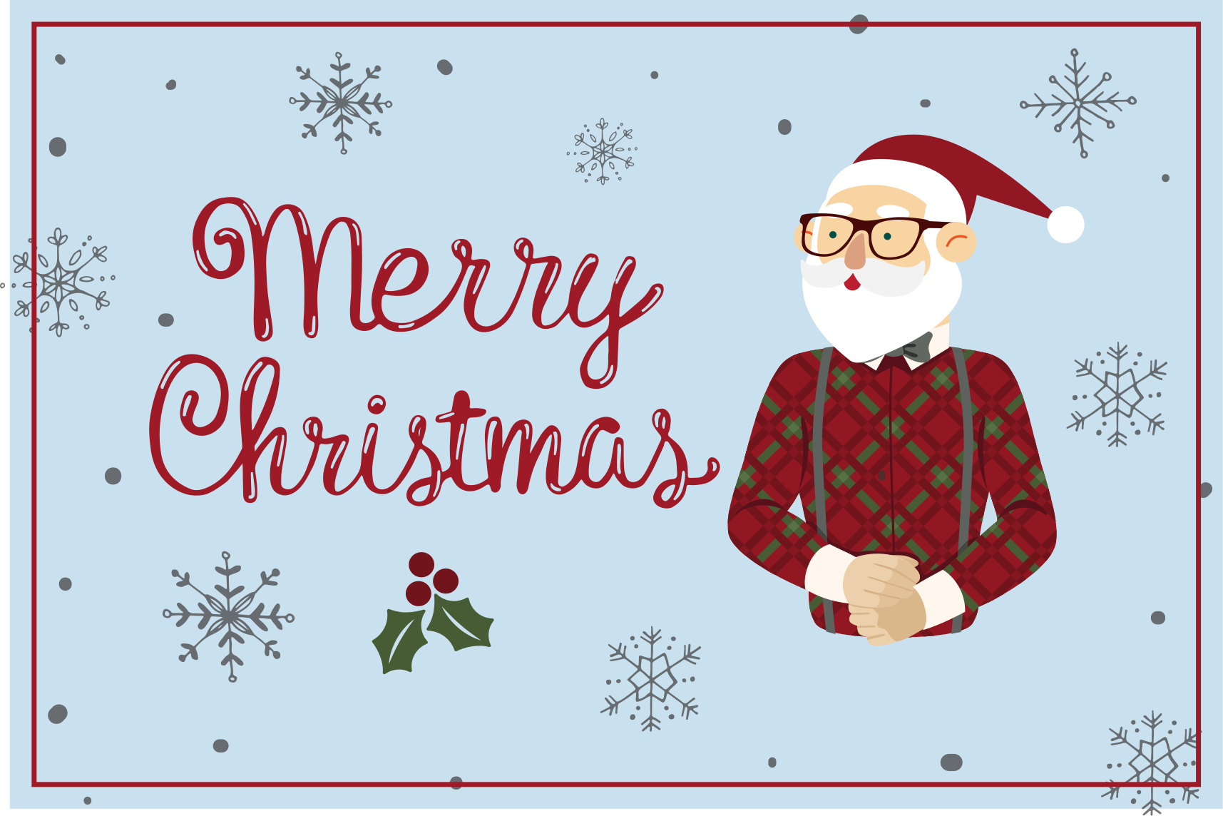 Vidám mikulás üdvözlet vinil szőnyeg halloween - TenStickers