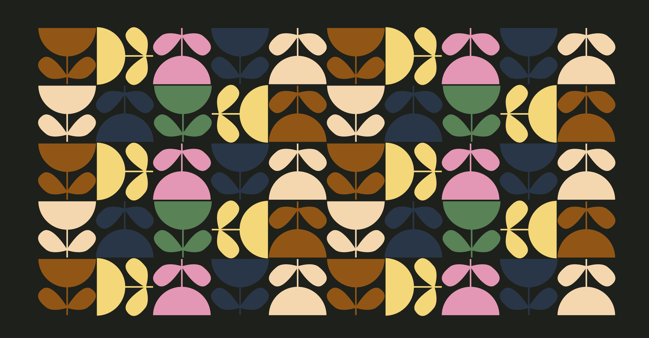 élénk levélmotívumok vinil szőnyeg csempe hatás - TenStickers