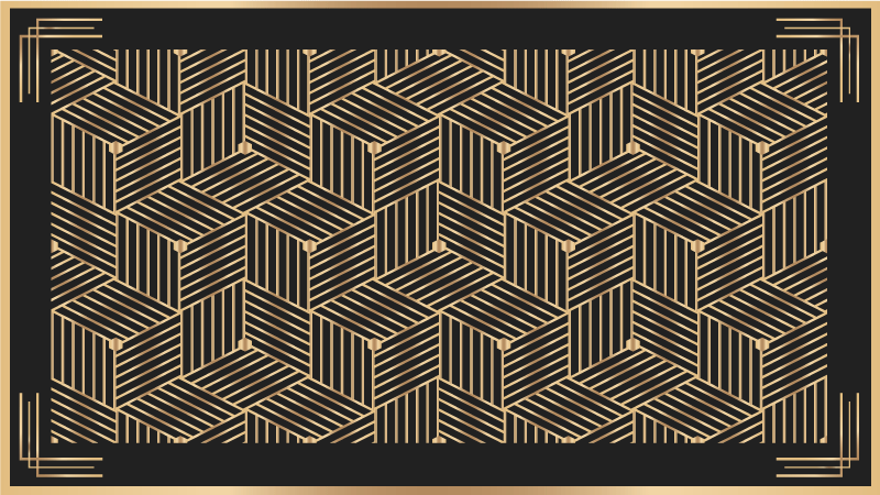 Stílusos mintás vinil szőnyeg geometriai - TenStickers