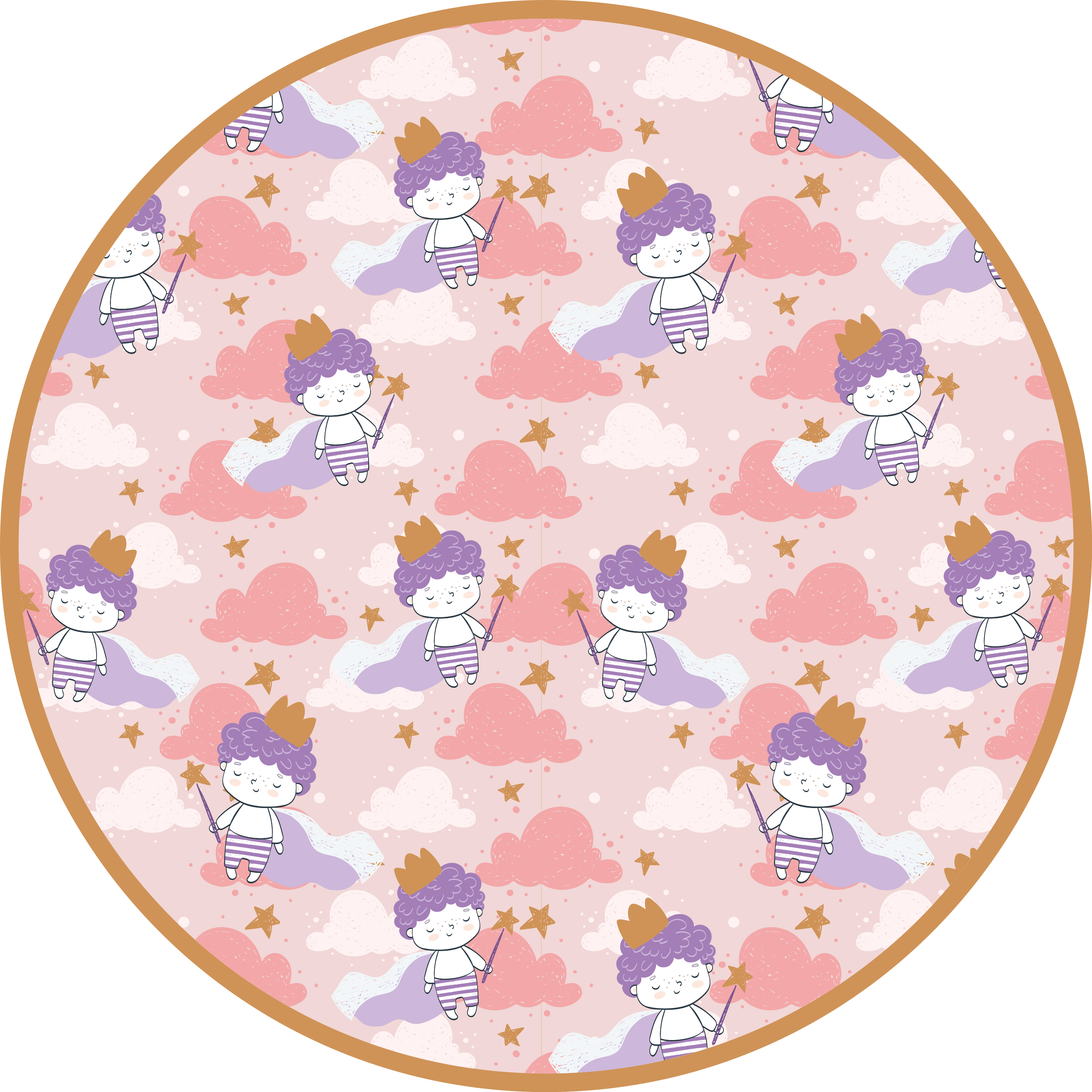 Varázslatos felhőbirodalom vinil szőnyeg gyerekek - TenStickers