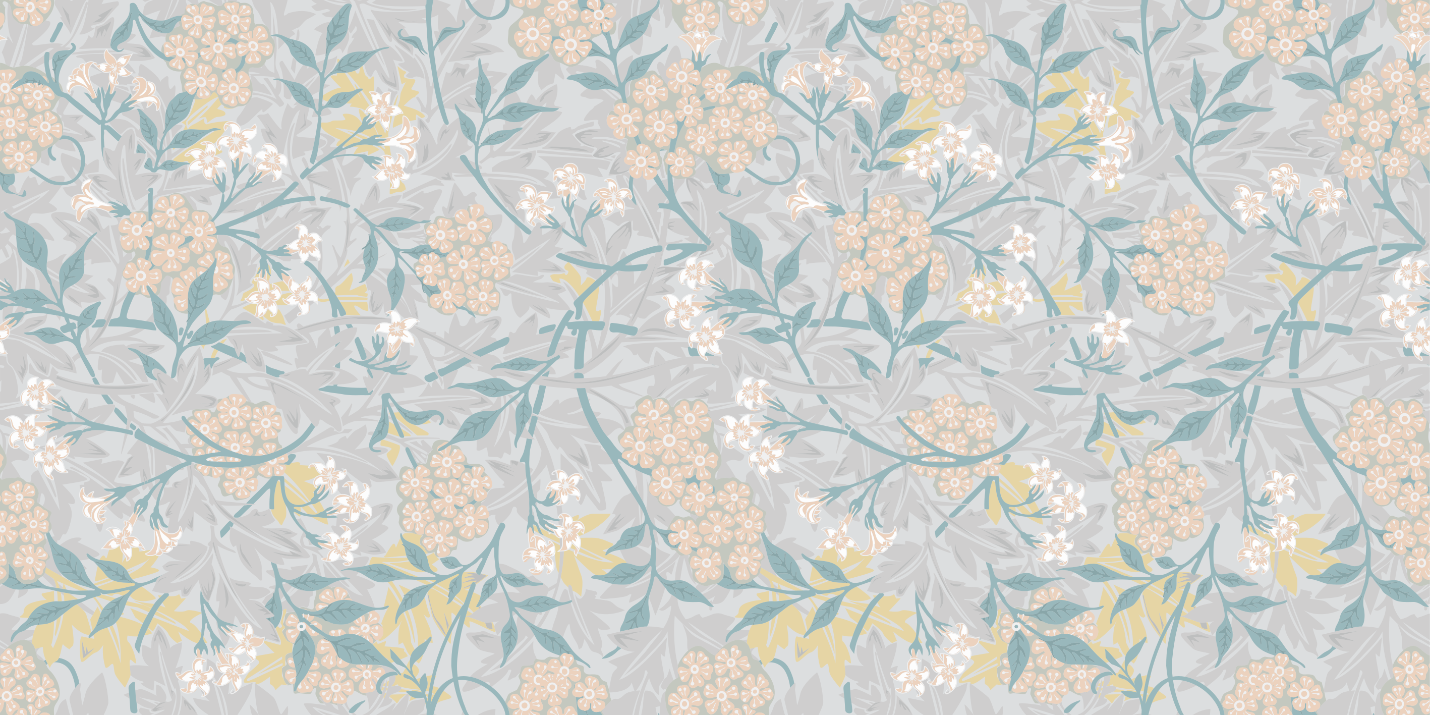 Botanikai motívum - vinil szőnyeg virágok és növények - TenStickers