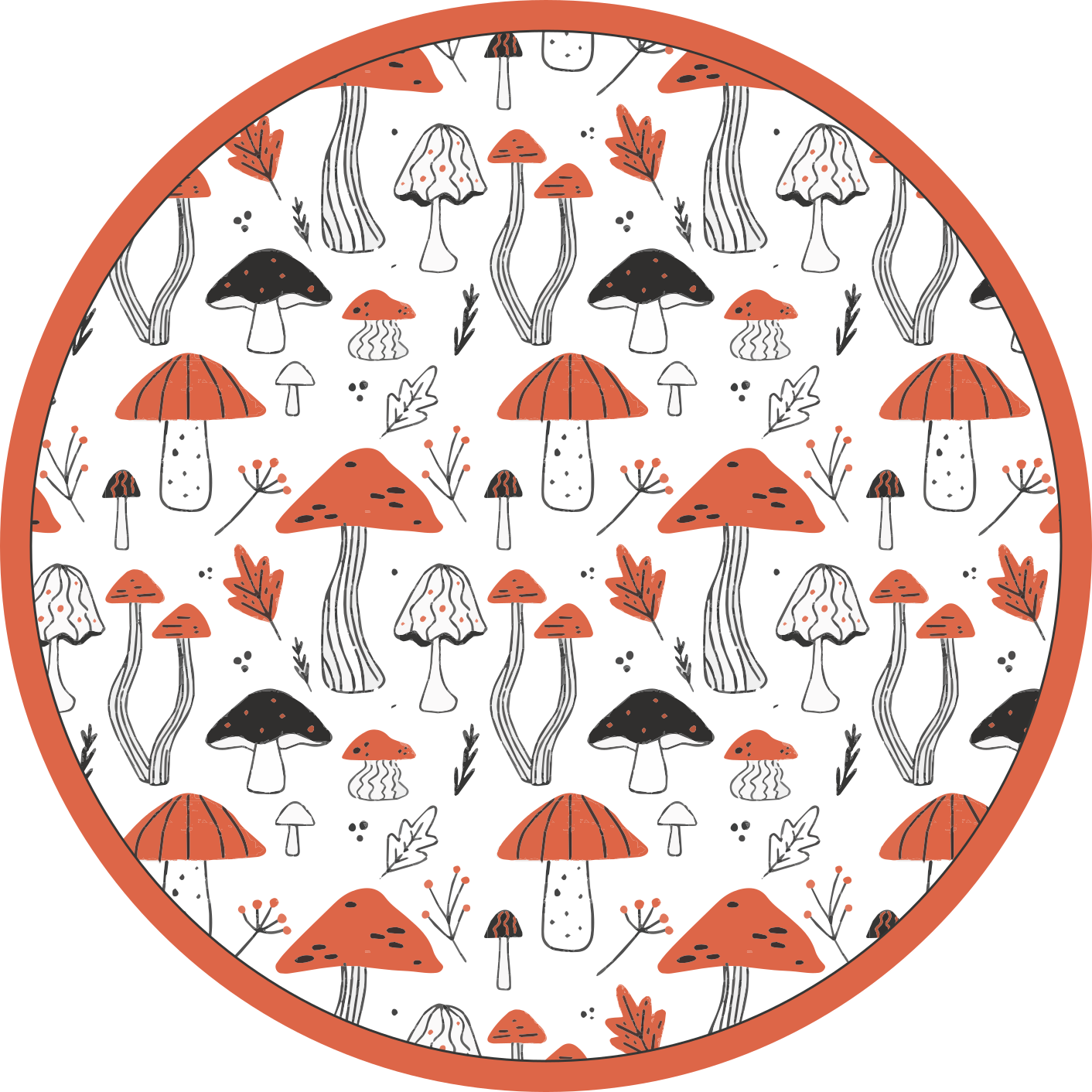 Vinil szőnyeg gomba fantázia világ - TenStickers