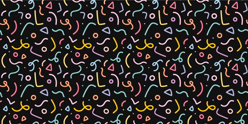 Színes geometriai formák minta vintage szőnyeg - TenStickers