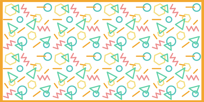 Színes formaminták vinil szőnyeg mások - TenStickers