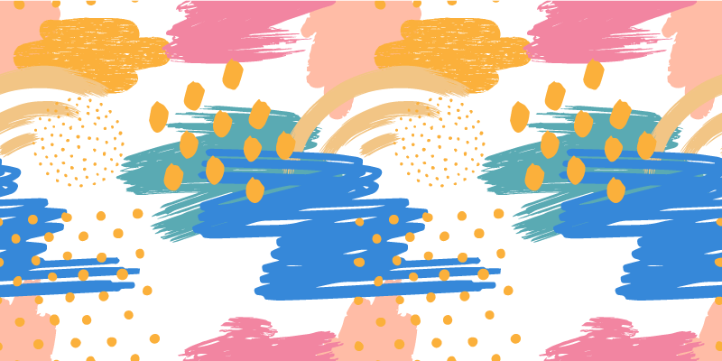 Színes absztrakt festék minta vintage szőnyeg - TenStickers