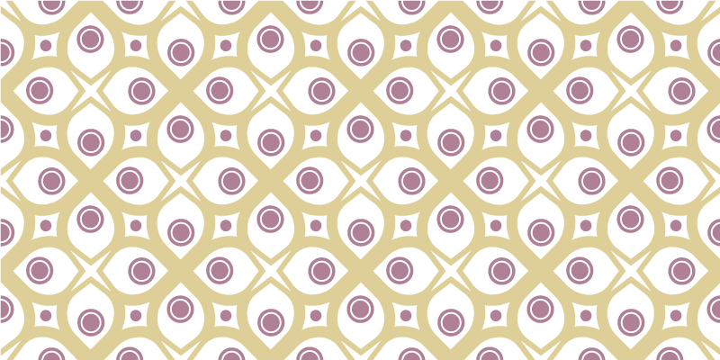 Geometriai körök minta vinil szőnyeg mozaik - TenStickers