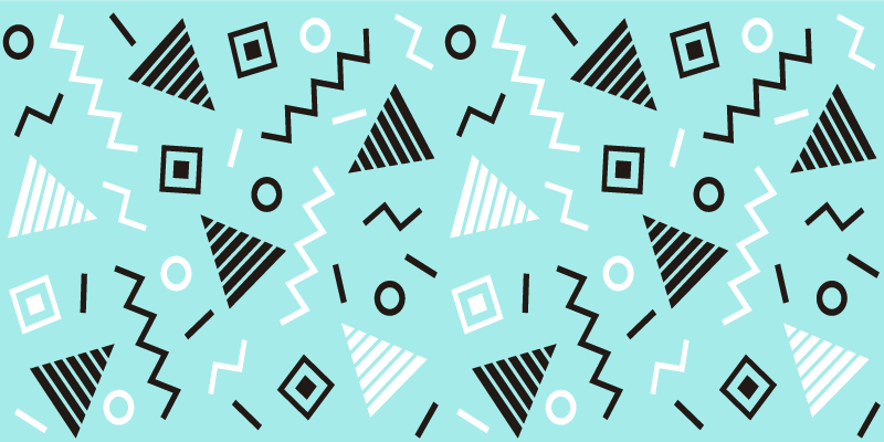 űrlapok elrendezése vinil szőnyeg geometriai - TenStickers