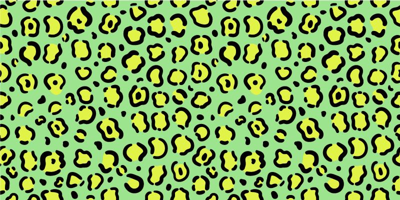 élénk leopárd minta vinil szőnyeg állatnyomat - TenStickers