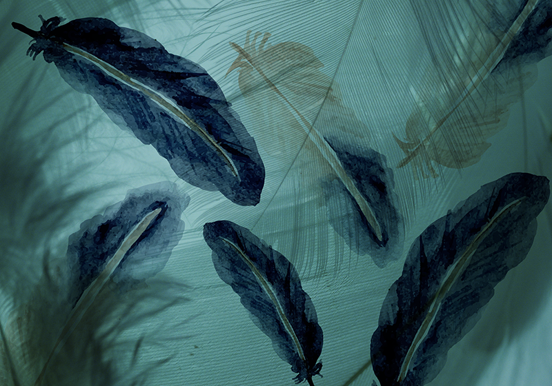 Levélzöld trópusi oázis vinil szőnyeg természet - TenStickers