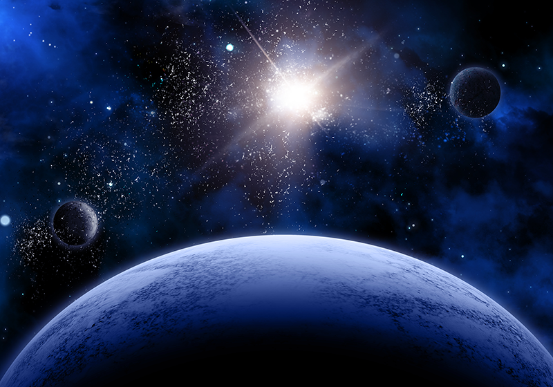 Kozmikus csillagos jelenet vinil szőnyeg mások - TenStickers