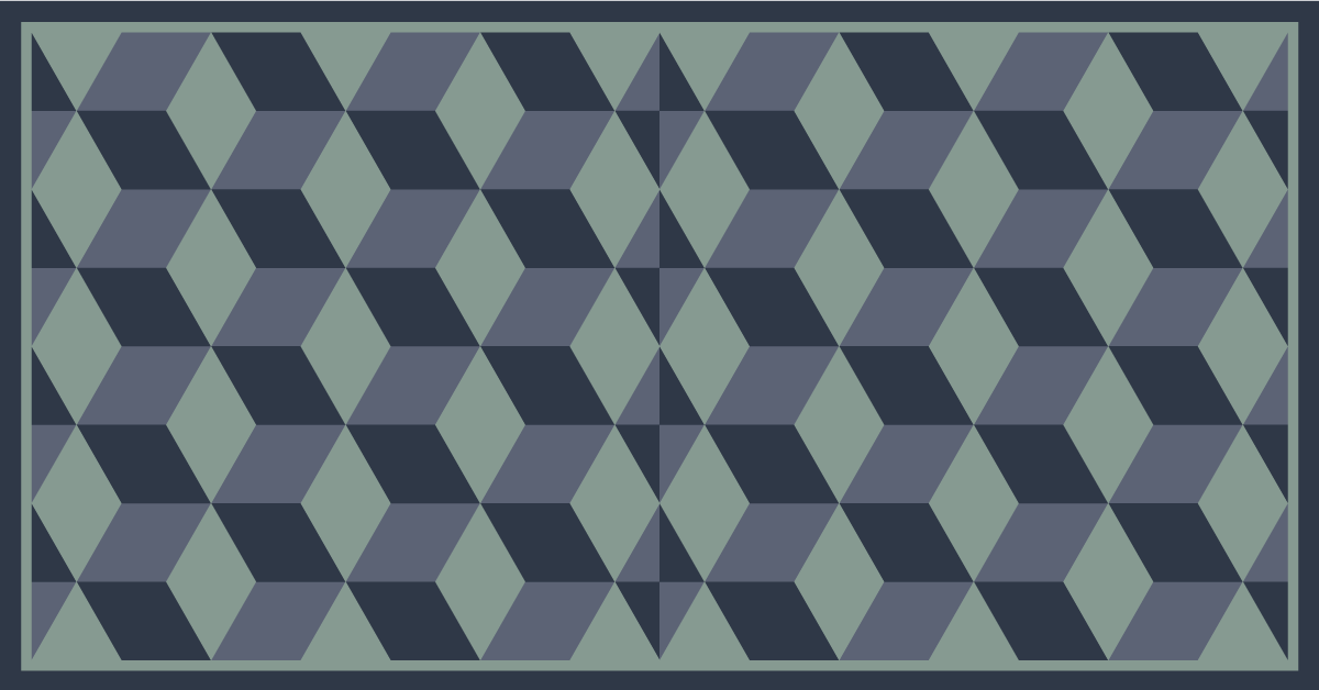 Kockamintás játék vinil szőnyeg geometriai - TenStickers