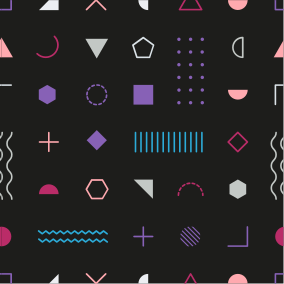 Játékos formák megjelenítése vinil szőnyeg geometriai - TenStickers