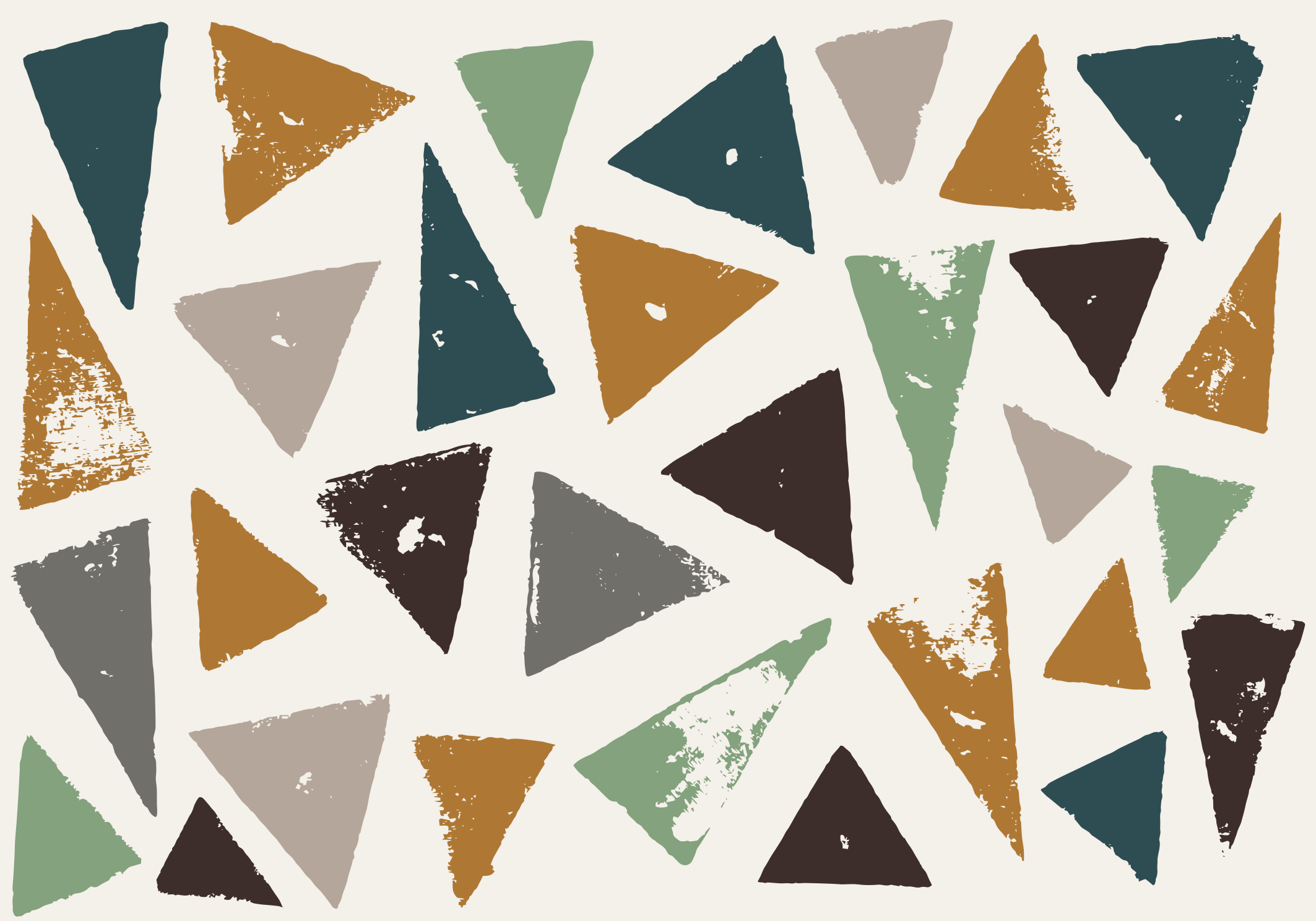 élénk háromszög motívum vinil szőnyeg minimalista - TenStickers