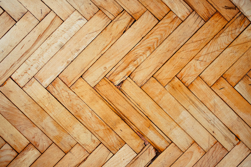 Halszálkaminta vinil szőnyeg fa hatása - TenStickers