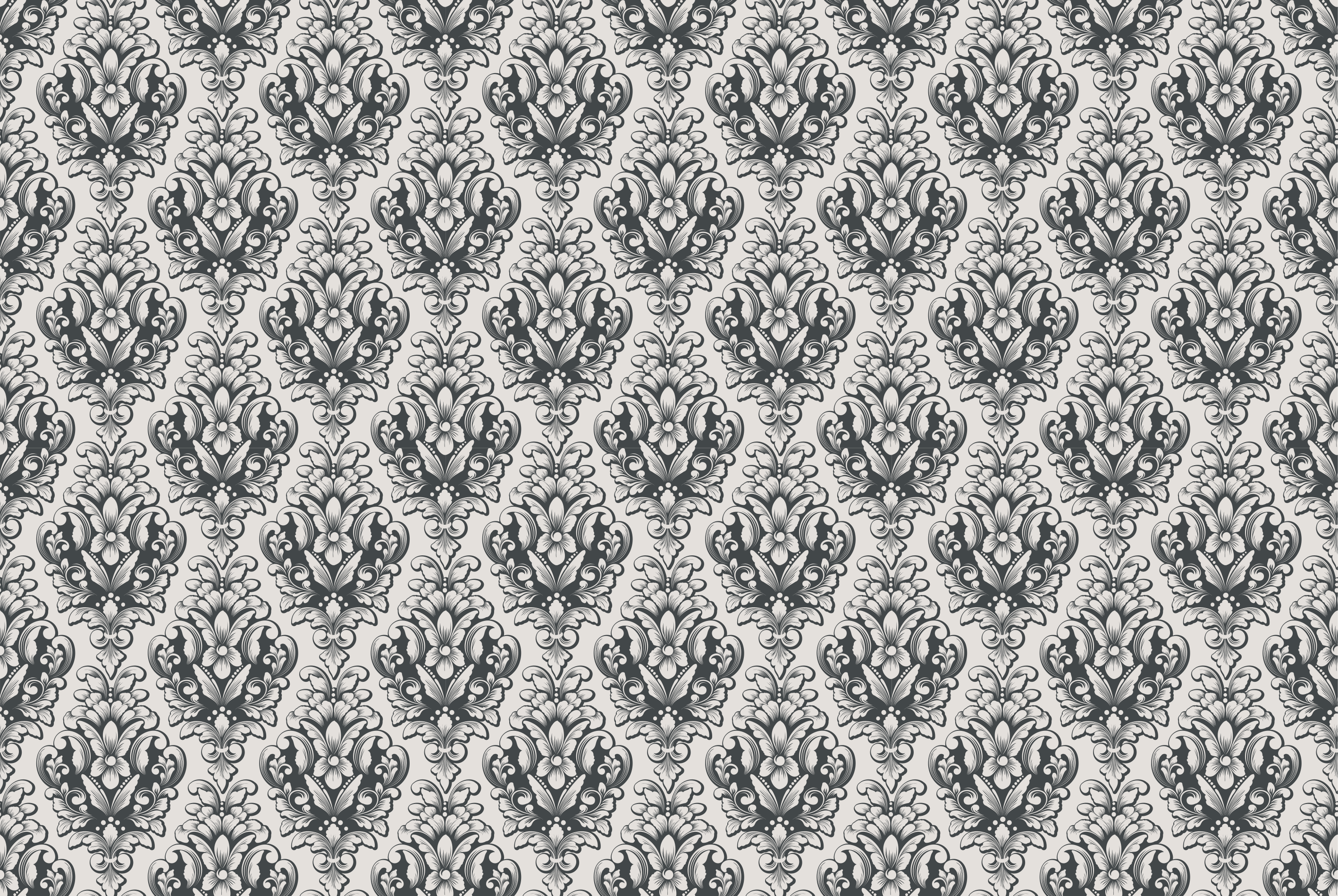 Barokk csempemintás vinil szőnyeg szüret - TenStickers