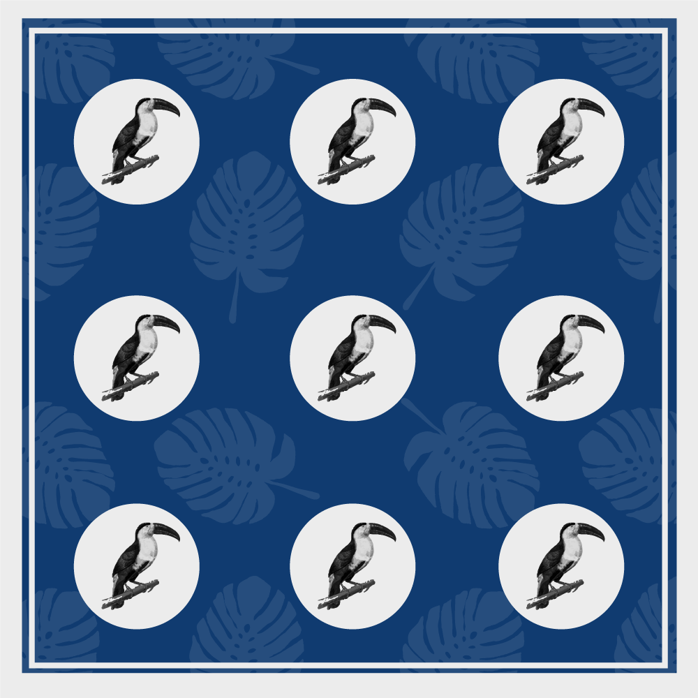 Trópusi tukán minta vinil szőnyeg állat - TenStickers