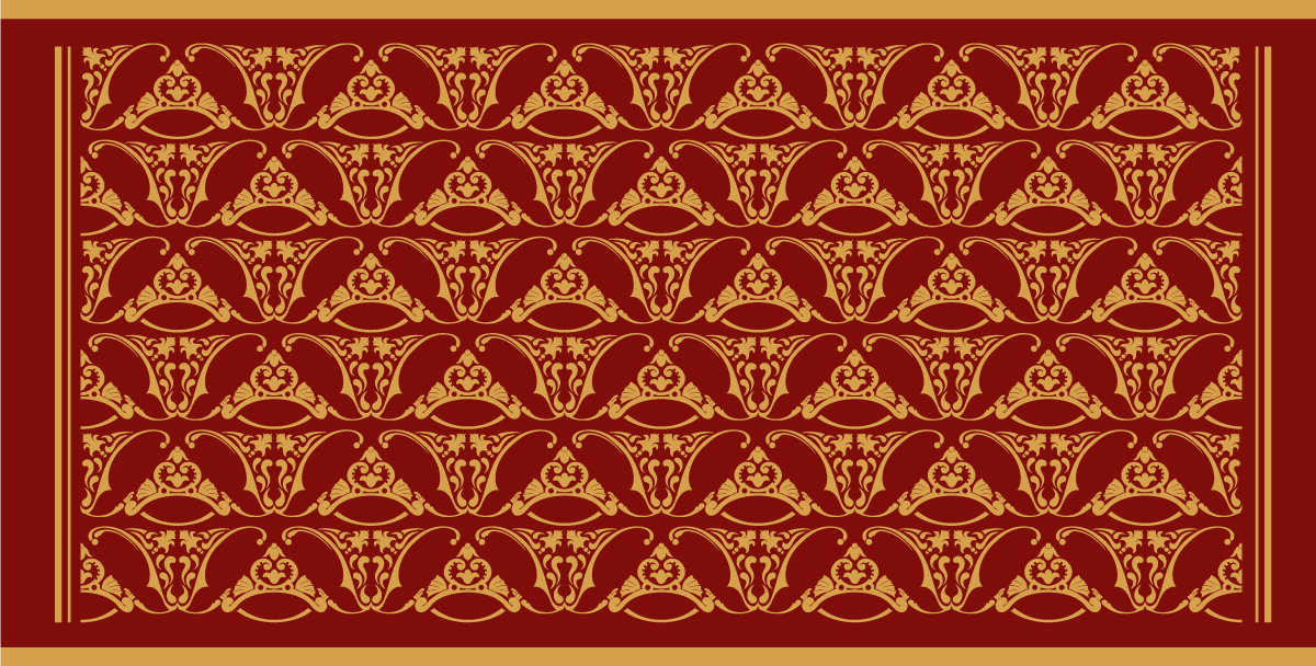"pugin" design vintage szőnyeg - TenStickers